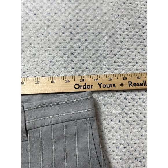J. Jill Linen Stretch Dress Pants Womens Size 10P Wide Leg Grey Silver Stripes - Picture 12 of 16